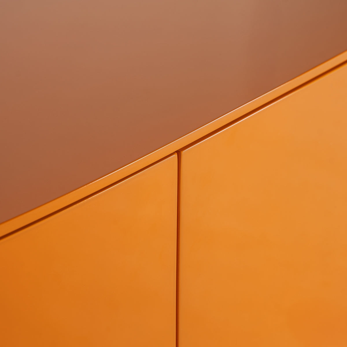 Meuble TV design en bois orange | Vical Mirkov - Image 5