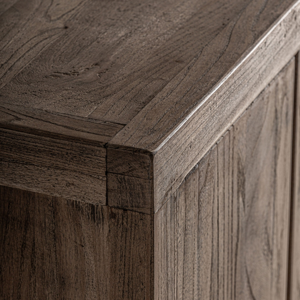 Meuble TV en bois d'orme marron | Vical Cotswolds - Image 2