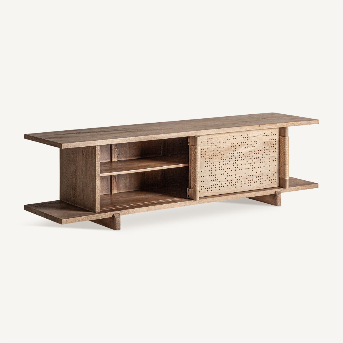 Meuble TV en bois de manguier | VICAL Jacquard - Image 4