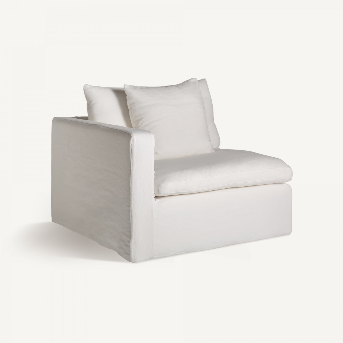 Module gauche en lin blanc | Vical Agde - Image 3