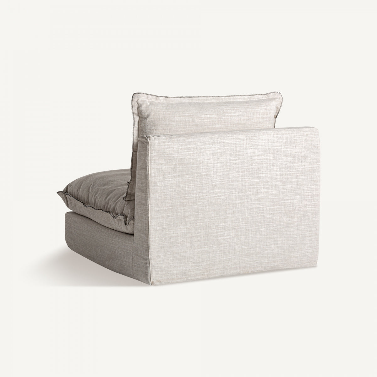 Module gauche en tissu blanc cassé | Vical Bief - Image 5