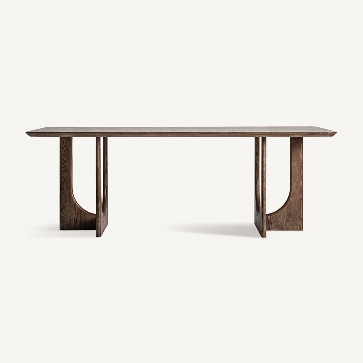 Table à manger en bois marron | VICAL Lennik - Image 1