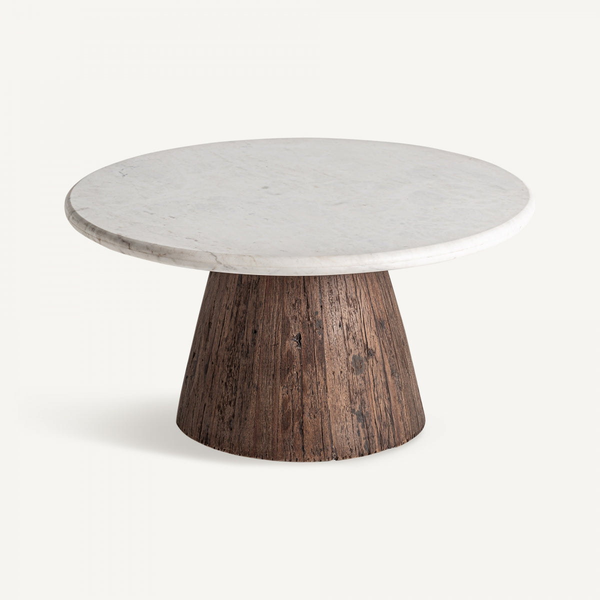 Table basse en bois recyclé vieilli | VICAL Skorup - Image 3