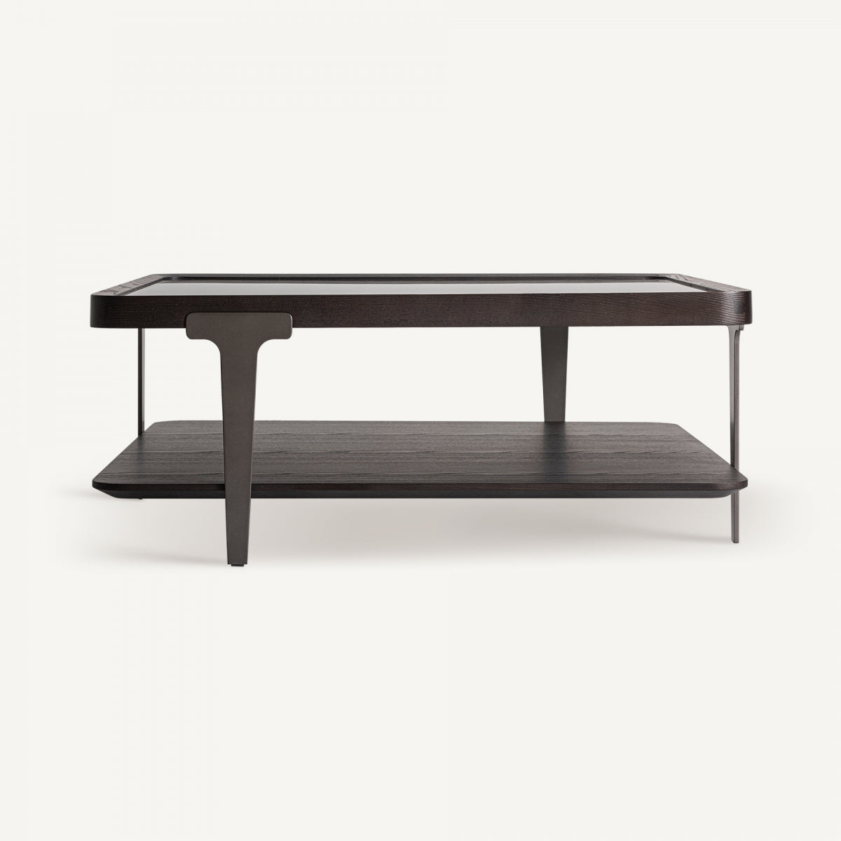 Table basse en chêne et verre | Vical Breil - Image 2