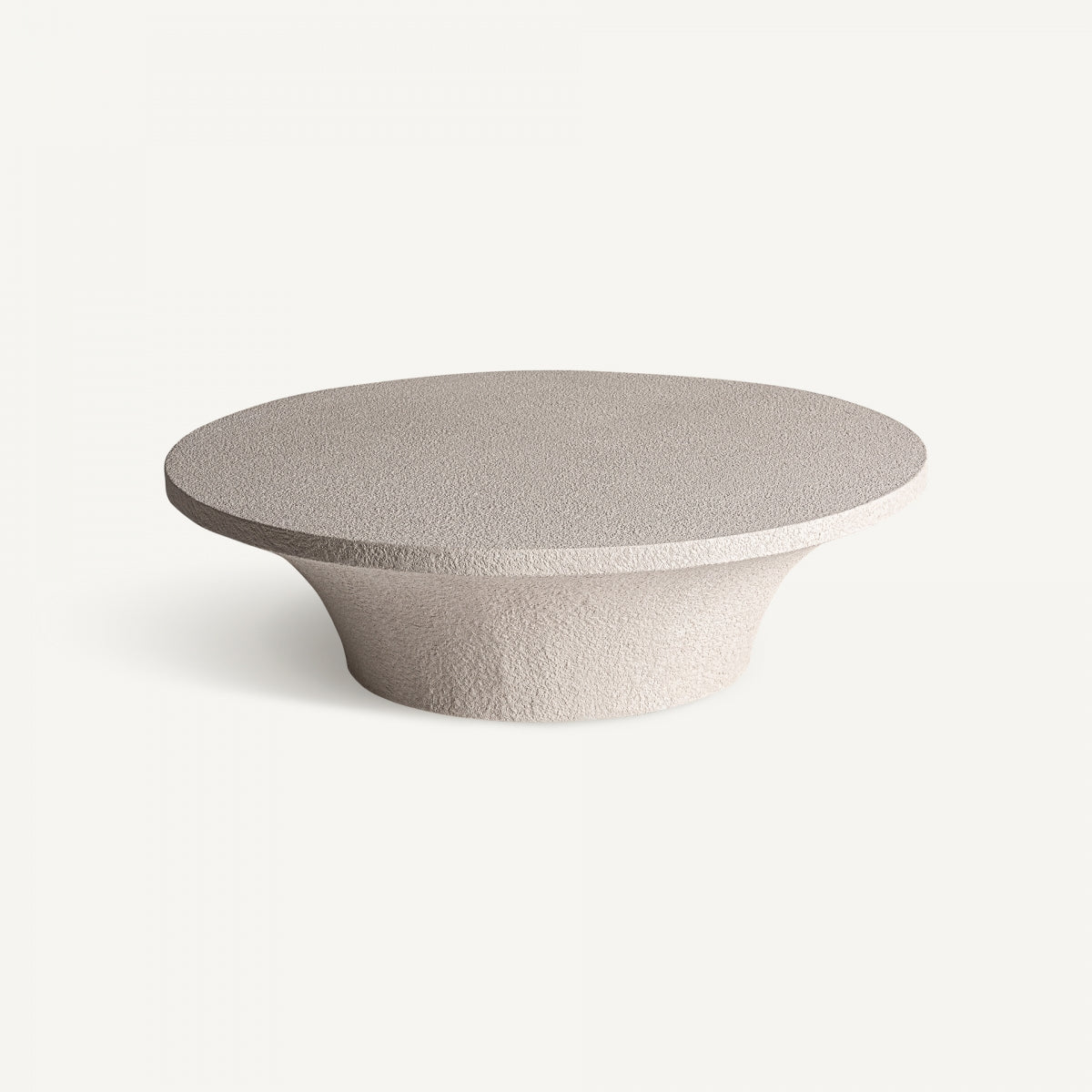 Table basse en ciment blanc cassé | Vical Sion - Image 3