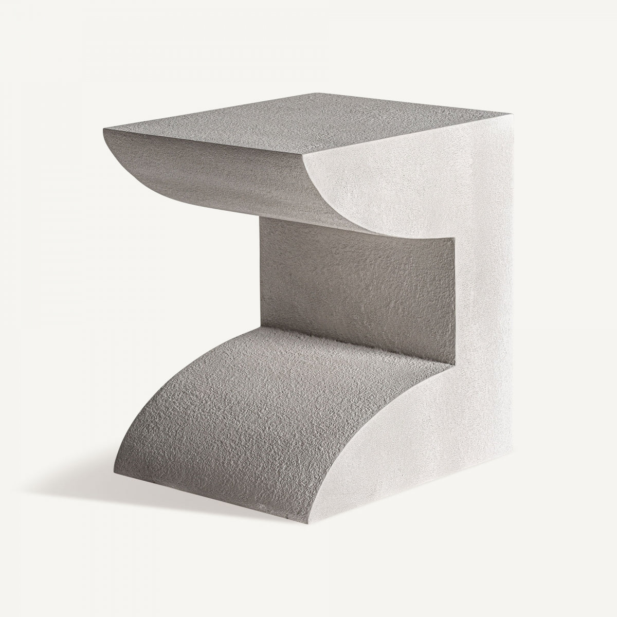 Table basse en ciment blanc cassé | Vical Trim - Image 2
