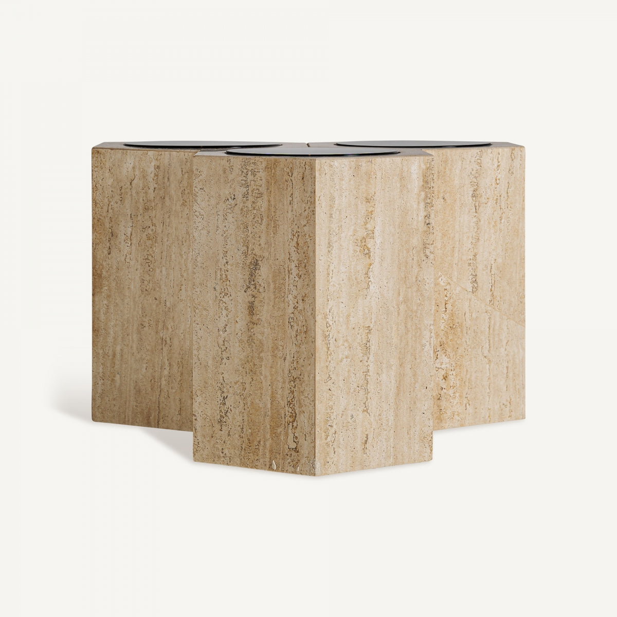 Table basse en travertin (lot de 3) | Vical Thiennes - Image 3