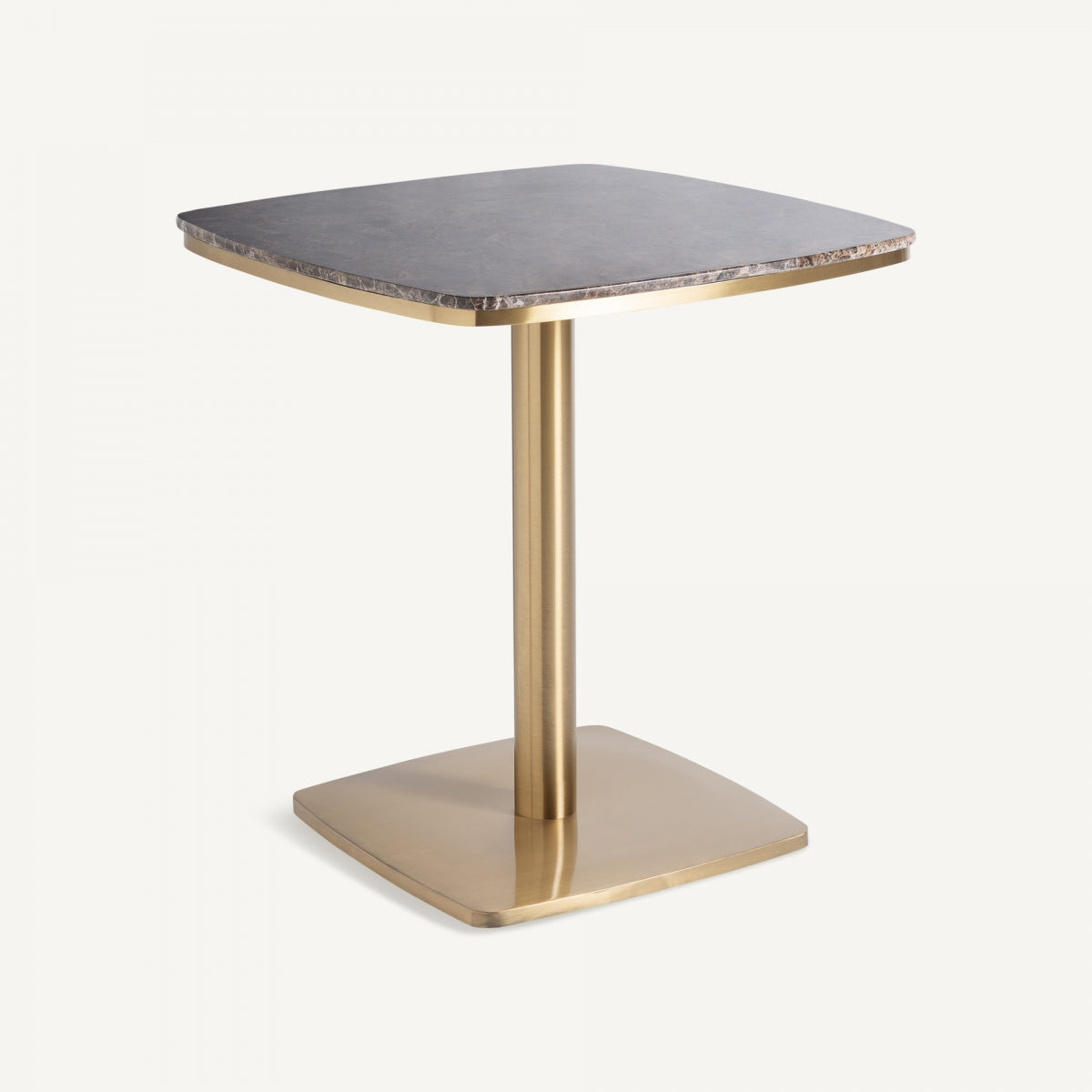 Table bistrot en marbre marron | Vical Valreas - Image 2