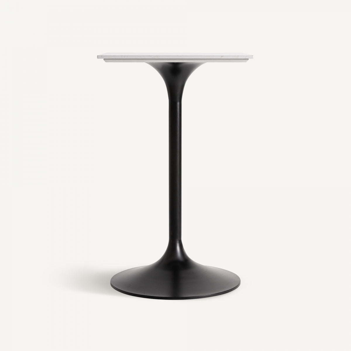Table bistrot en tuile de porcelaine blanche | Vical Perrier - Image 1