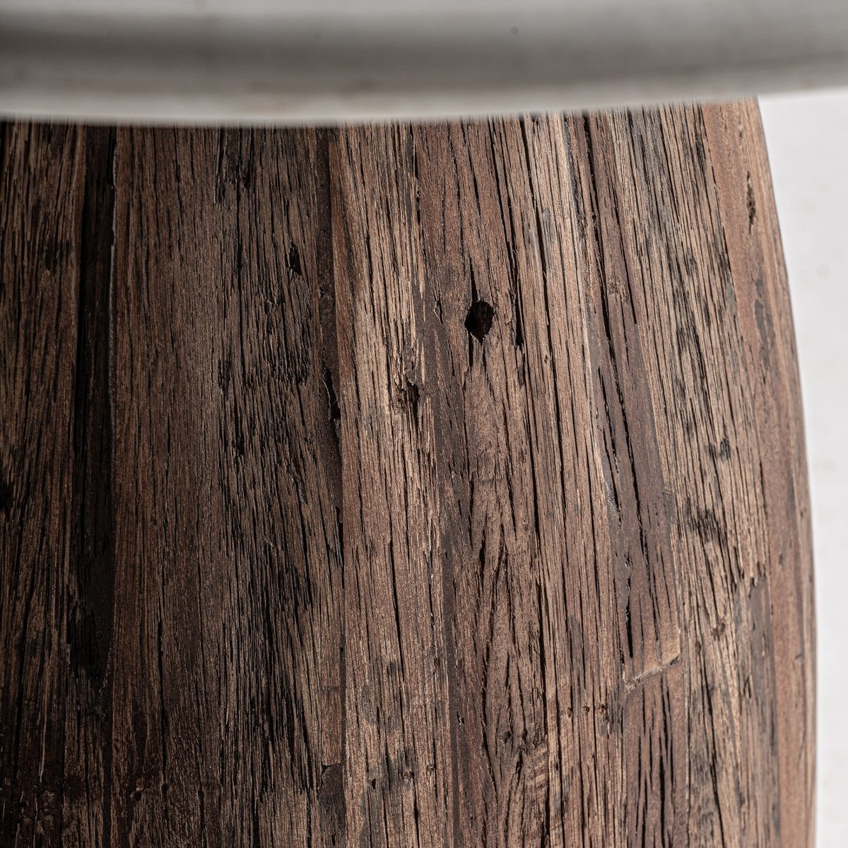 Table d'appoint en bois et marbre blanc | VICAL Skorup - Image 4