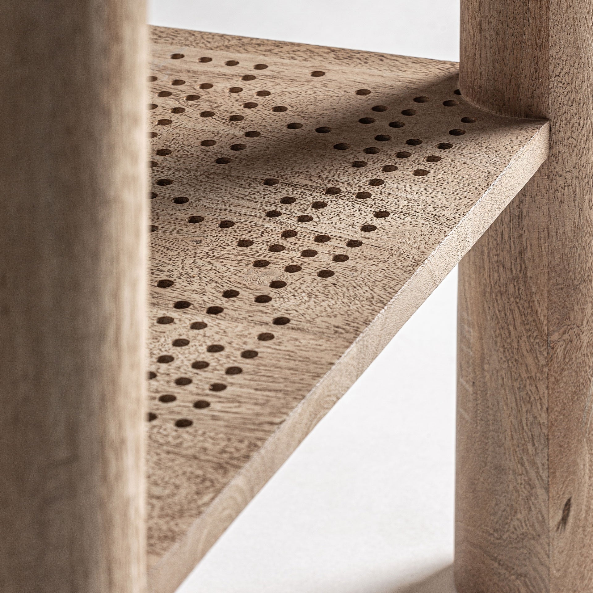 Table d'appoint en manguier/verre | VICAL Jacquard - Image 5