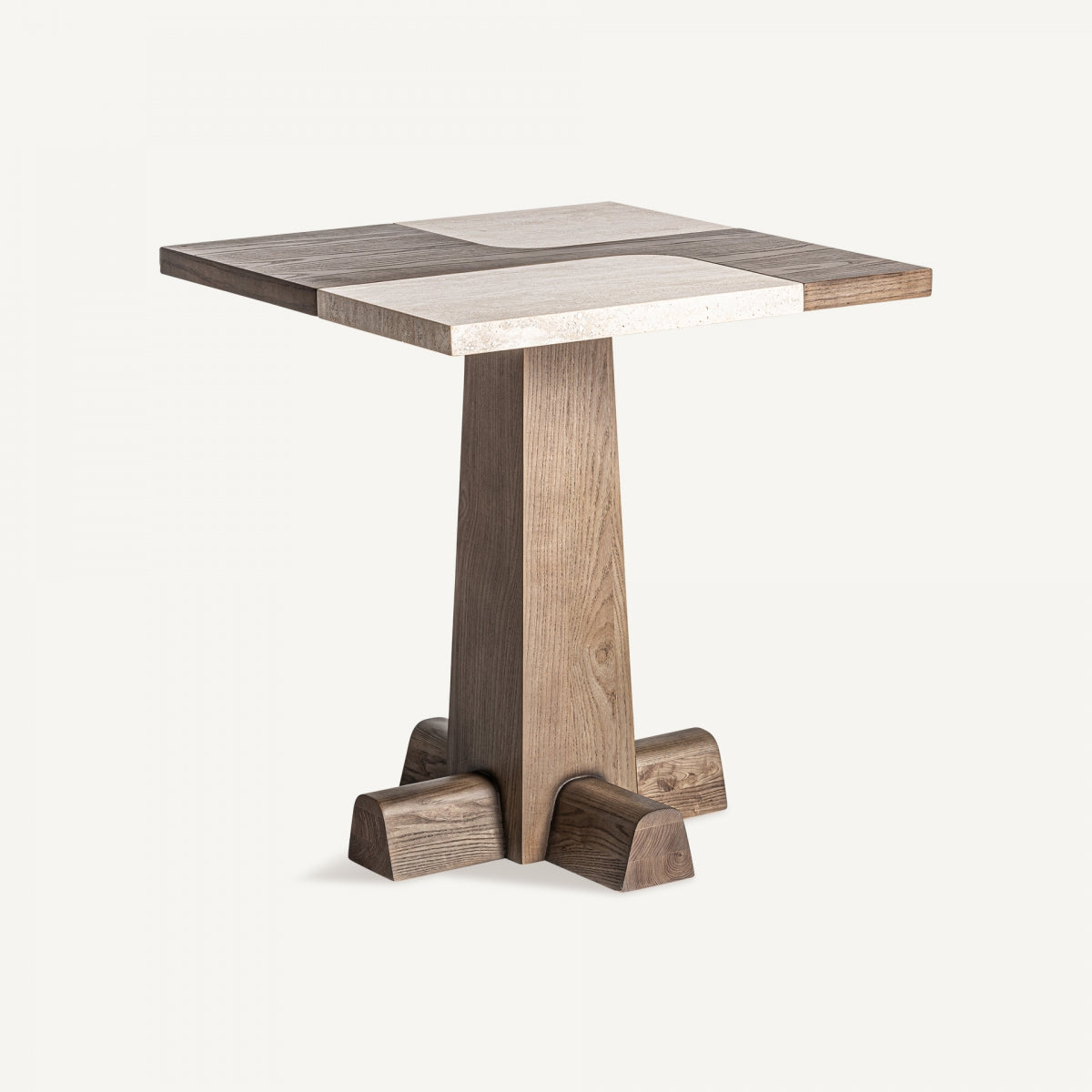 Table de bar en chêne et travertin | VICAL Karpacz - Image 3