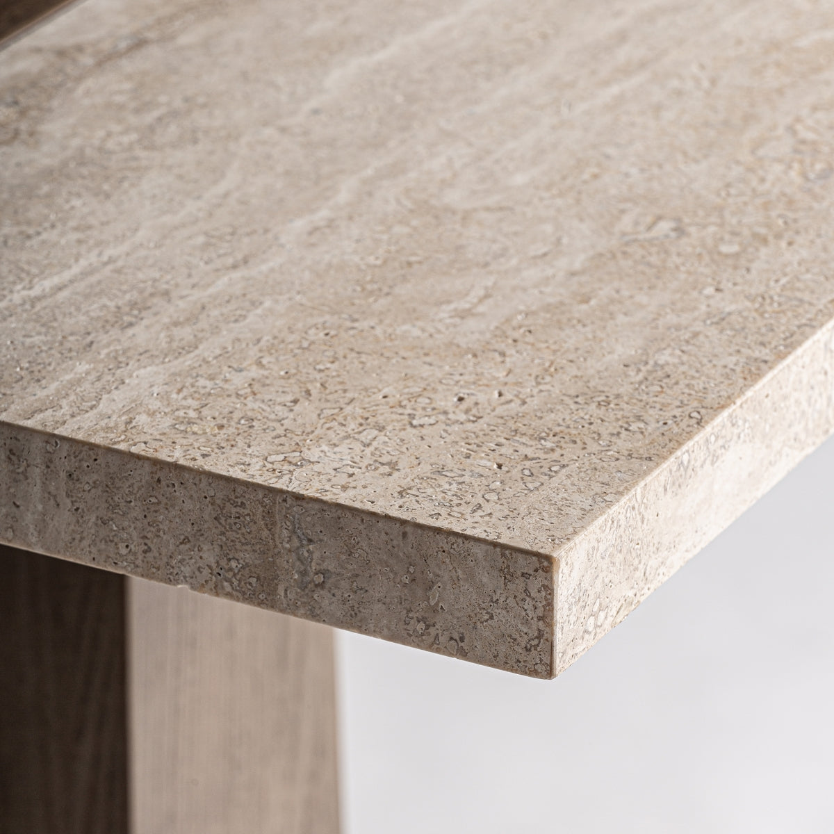 Table de bar en chêne et travertin | VICAL Karpacz - Image 4