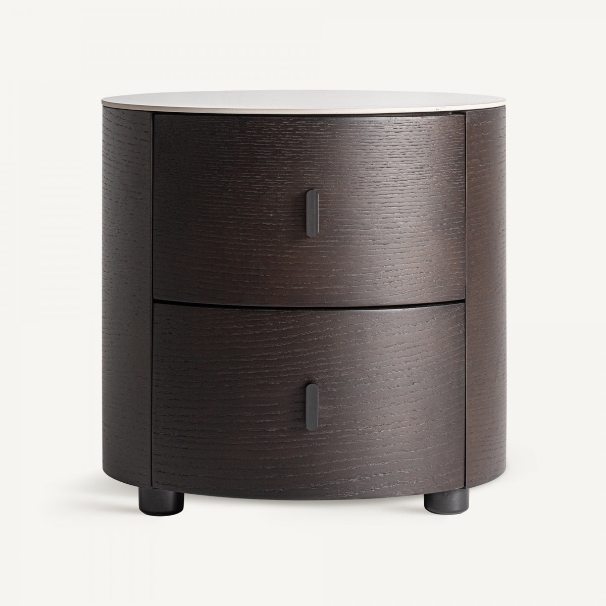Table de chevet en bois marron | Vical Renchen - Image 1