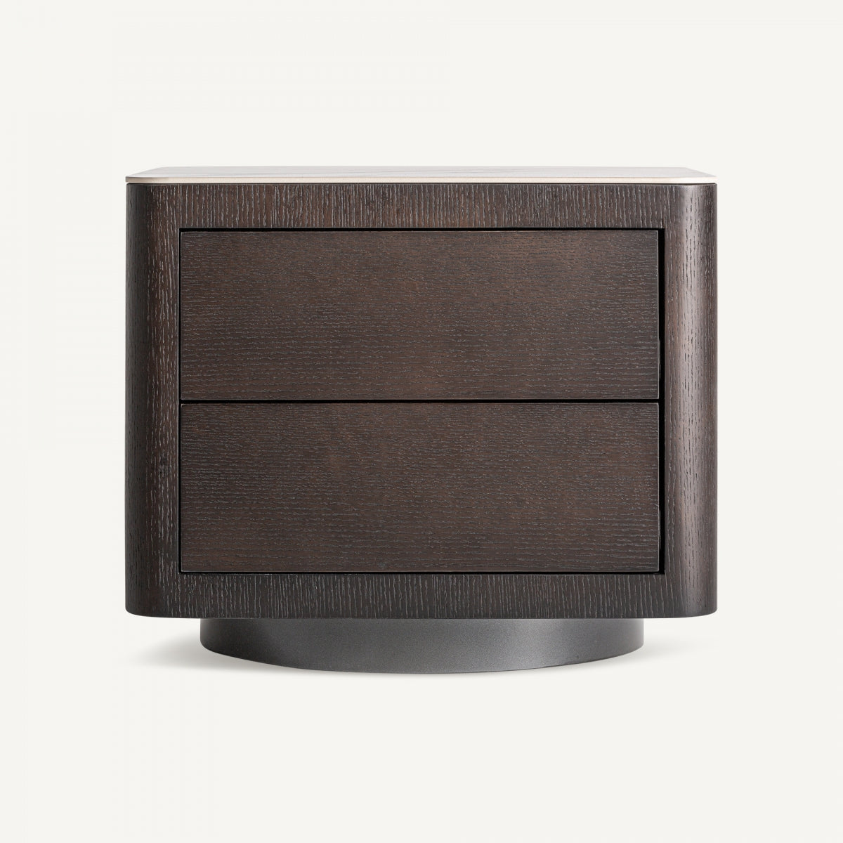 Table de chevet en chêne marron | Vical Wholen - Image 1