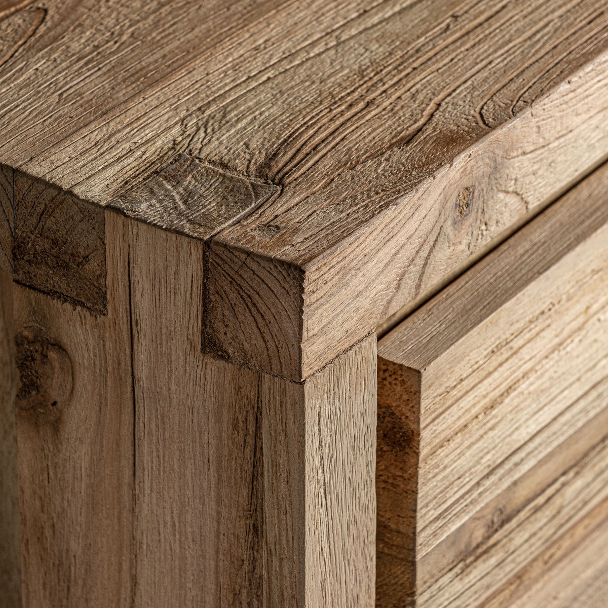 Table de chevet en teck naturel | Vical Lux - Image 2