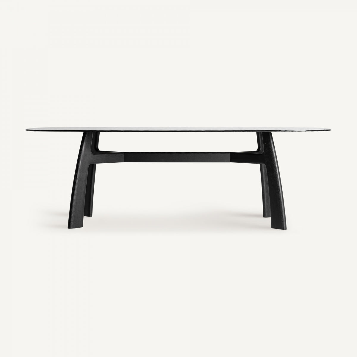 Table de salle à manger en verre trempé noir | Vical Suchdol - Image 1