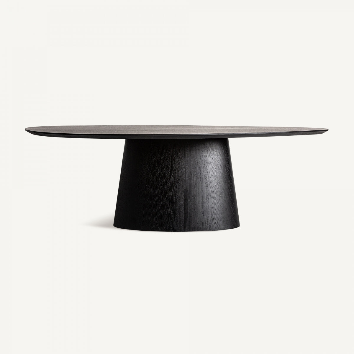 Table de salle à manger ovale en chêne noir | Vical Weggis - Image 1