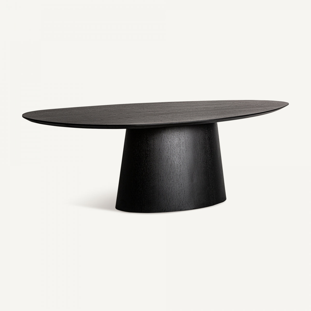 Table de salle à manger ovale en chêne noir | Vical Weggis - Image 3