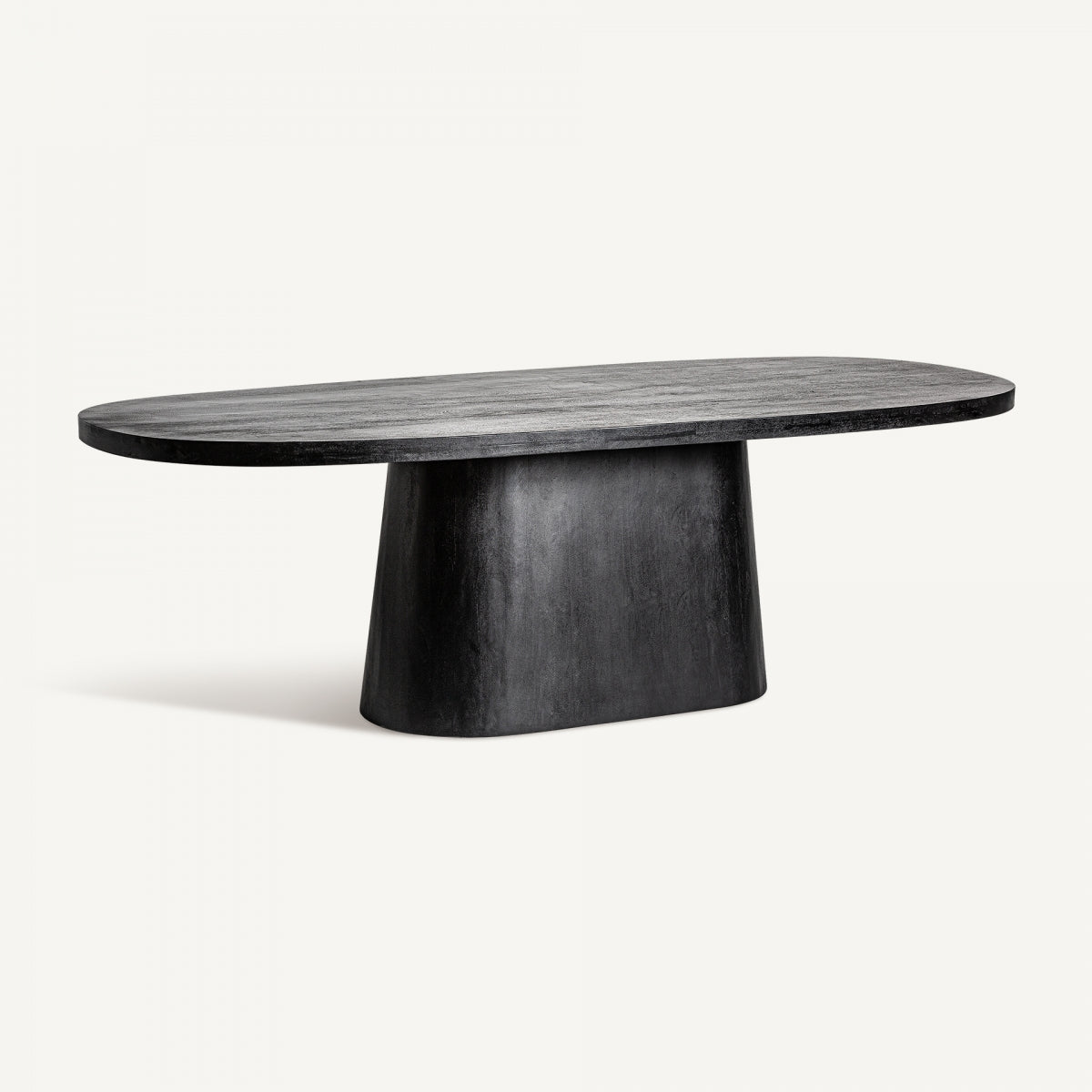 Table de salle à manger ovale en manguier noir | Vical Nauen - Image 3