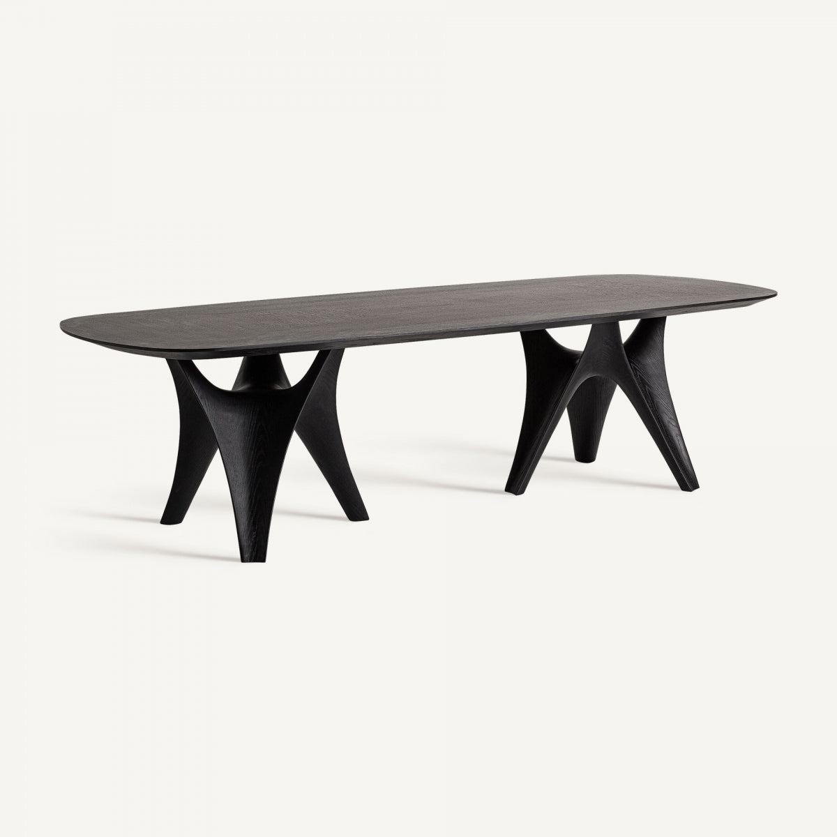 Table de salle à manger rectangulaire en chêne noir | Vical Bilzen - Image 3