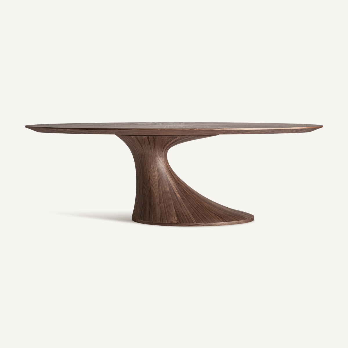 Table de salle à manger ronde en noyer | Vical Sittard - Image 1