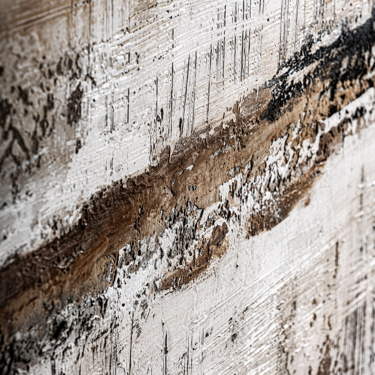 Tableau abstrait marron et beige | Vical Atif - Image 2