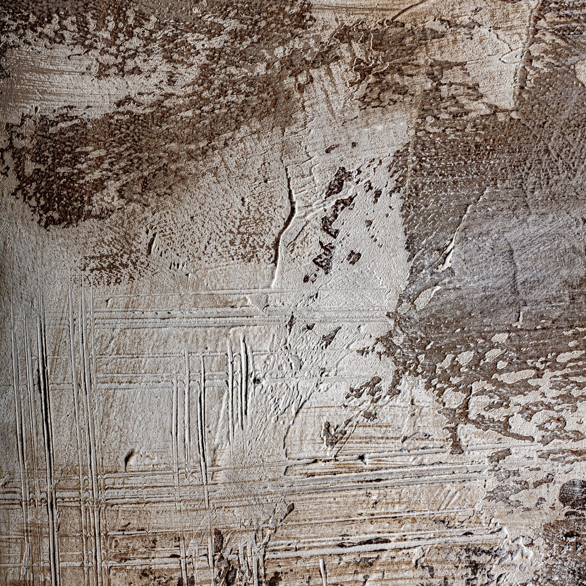 Tableau abstrait marron et beige | Vical Atif - Image 3