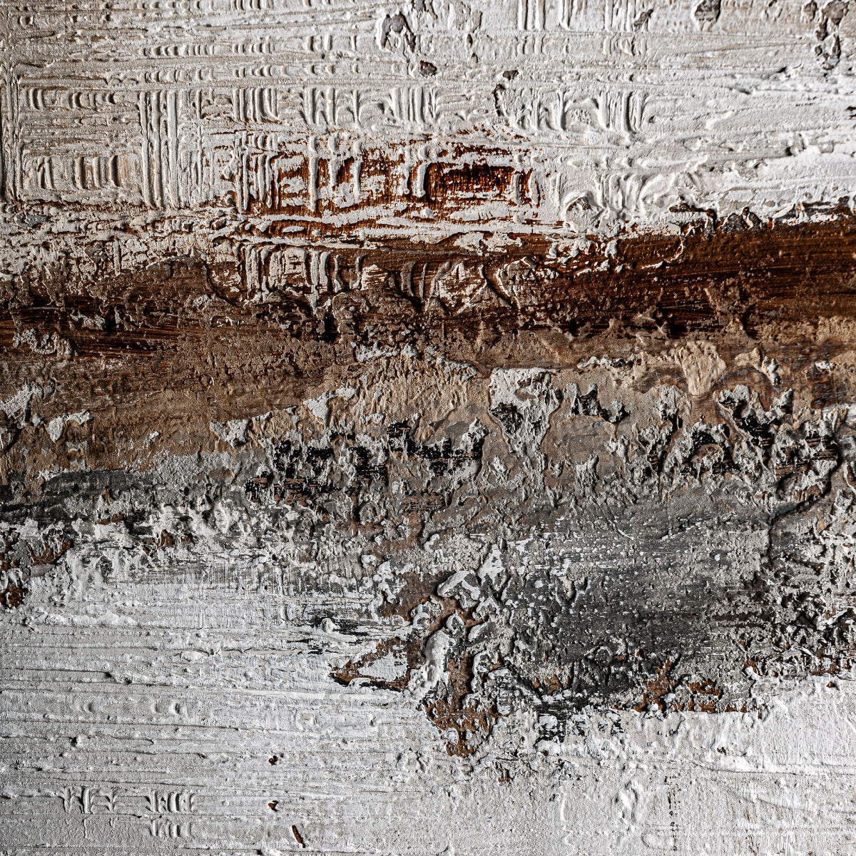 Tableau abstrait marron et beige | Vical Atif - Image 4