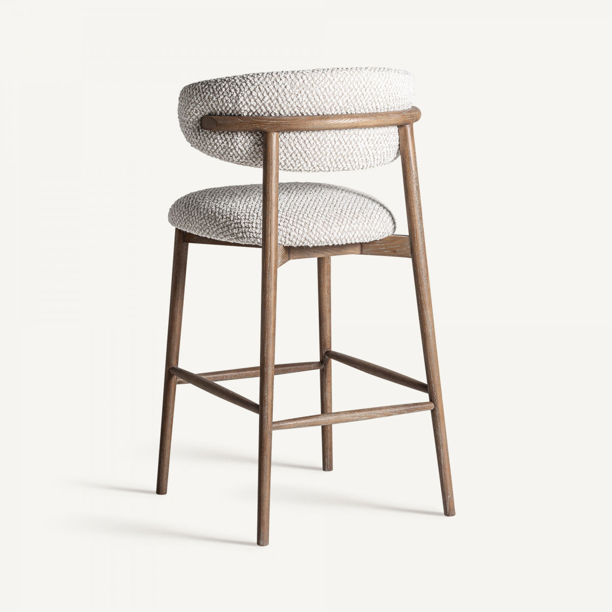 Tabouret de bar en tissu beige | Vical Gerb - Image 7
