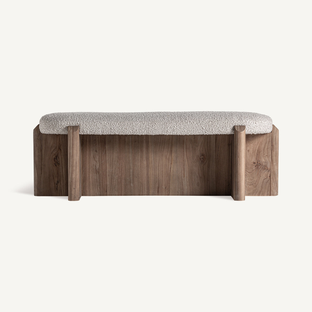 Banc en tissu beige | VICAL Jacquard - Image 1