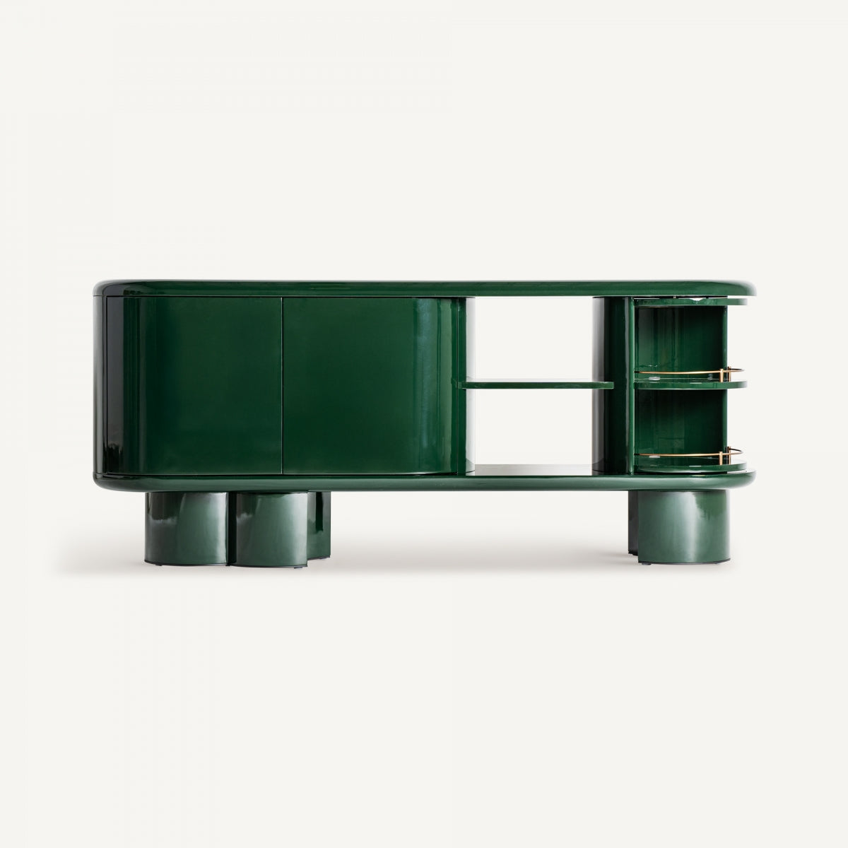 Buffet Art déco en bois vert | Vical Gory - Image 1