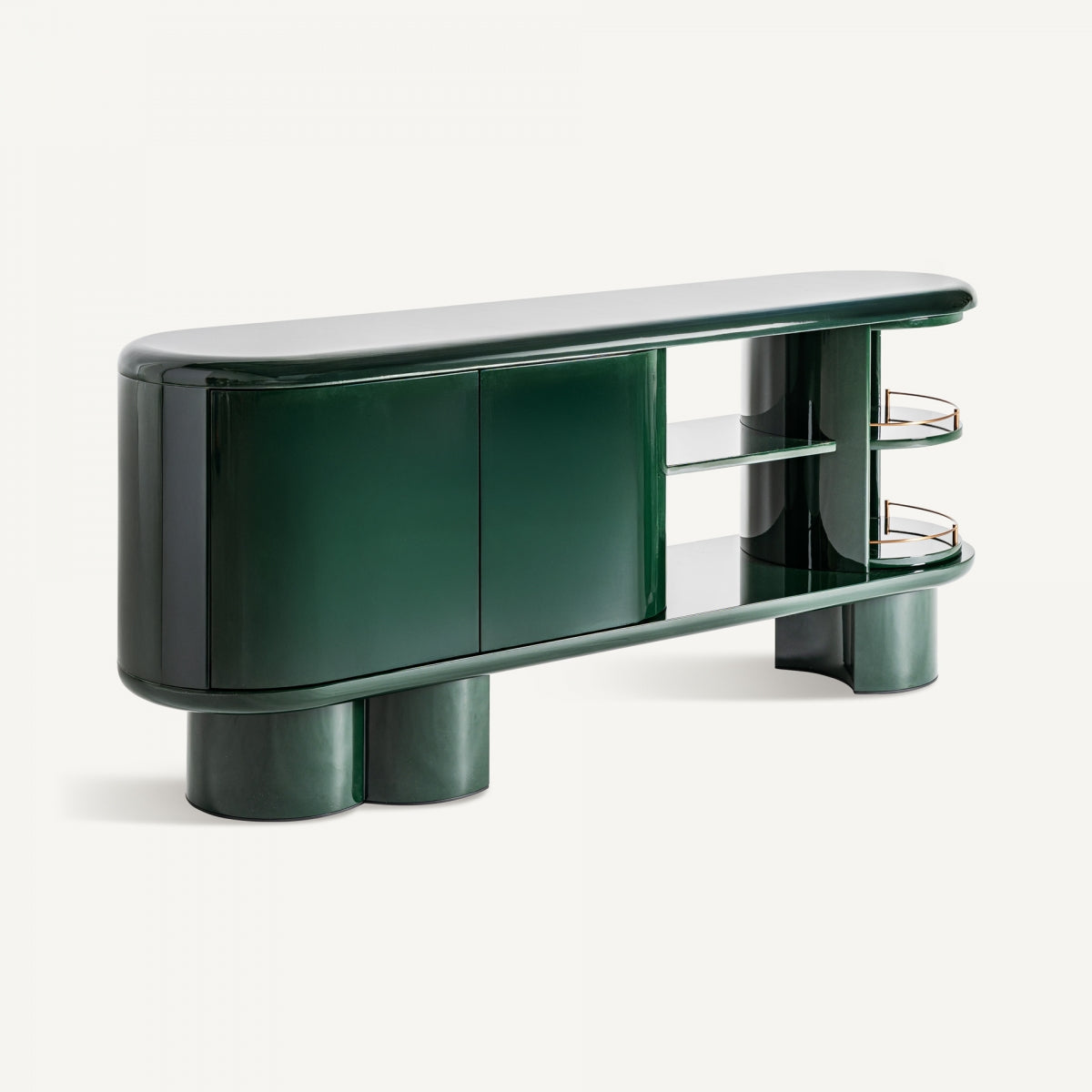 Buffet Art déco en bois vert | Vical Gory - Image 2