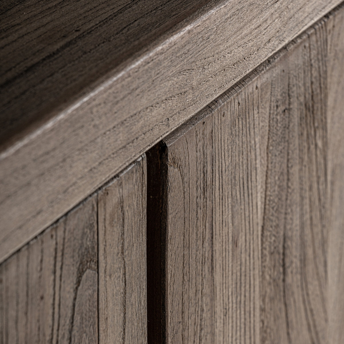 Buffet en bois d'orme marron | Vical Cotswolds - Image 3