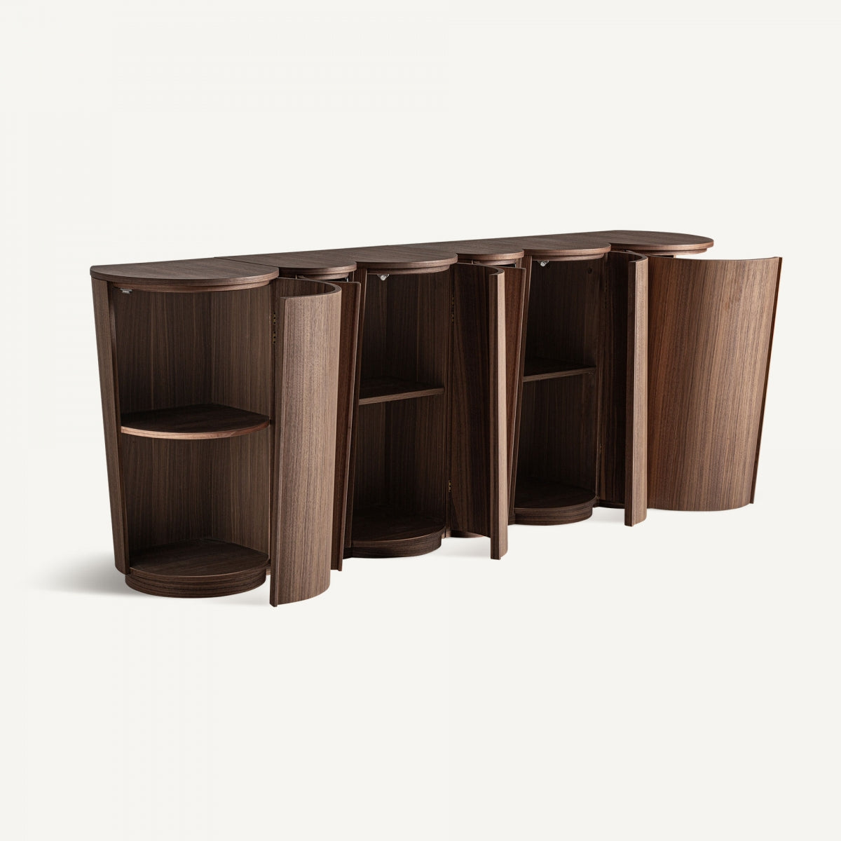 Buffet en bois de noyer marron | Vical Gifhorn - Image 2