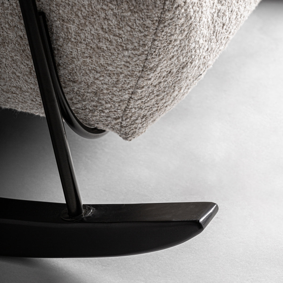 Chaise à bascule en tissu beige | VICAL Zwalm - Image 4