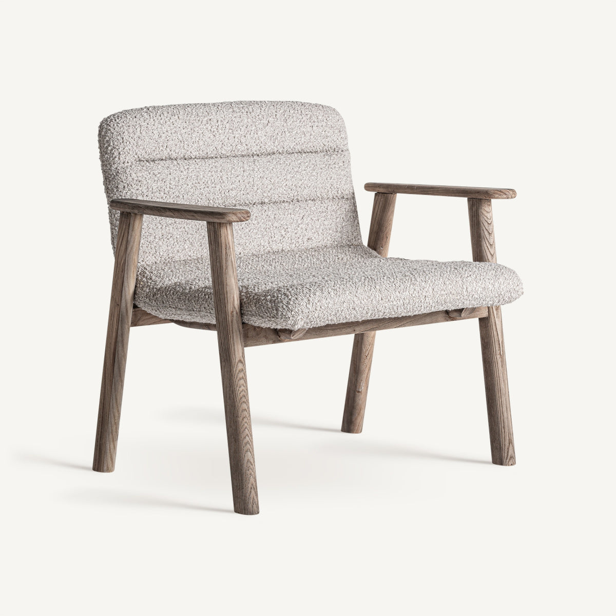 Chaise d'appoint en tissu beige | VICAL Jacquard - Image 3