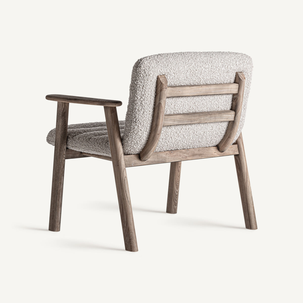 Chaise d'appoint en tissu beige | VICAL Jacquard - Image 4