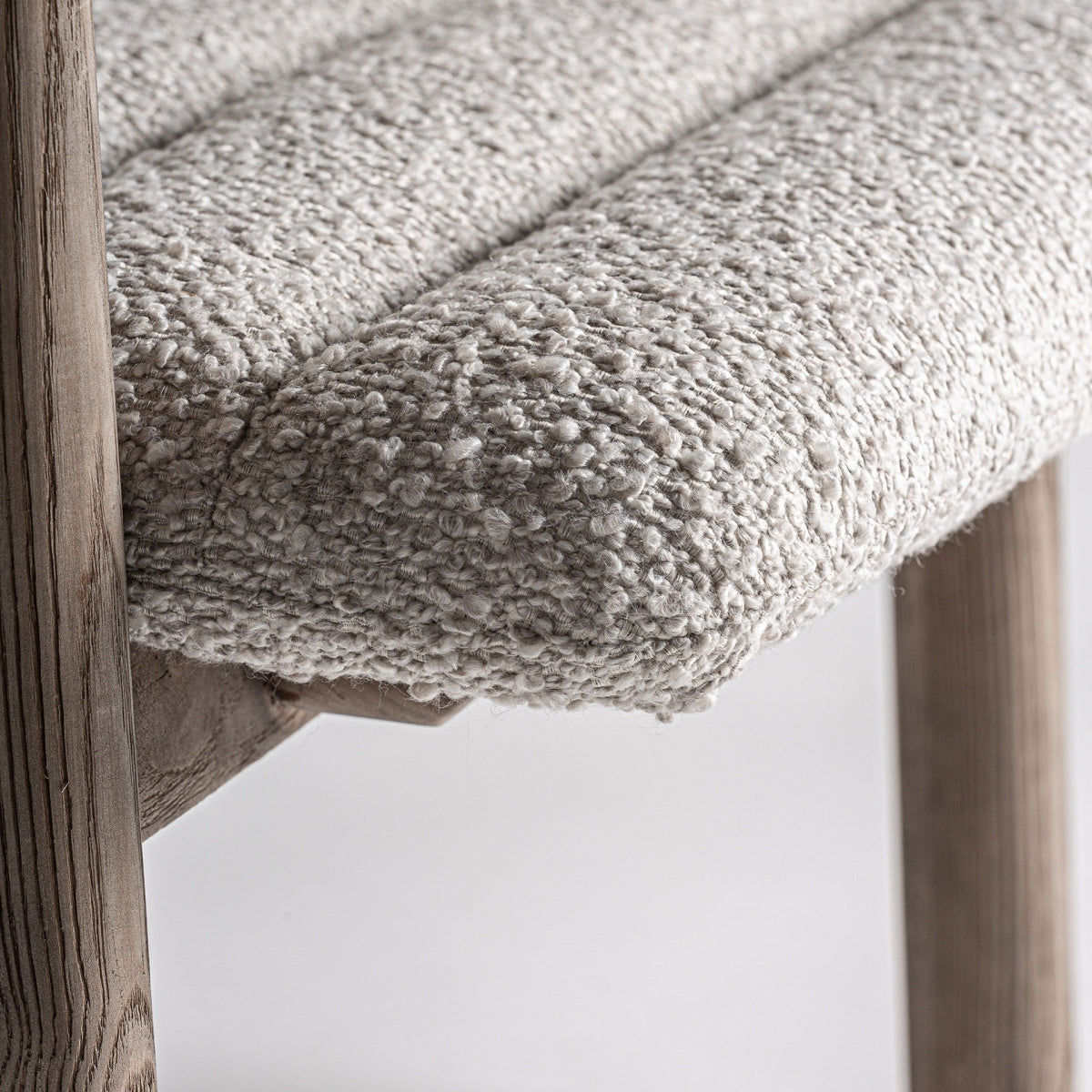 Chaise de bar en tissu beige | VICAL Jacquard - Image 3