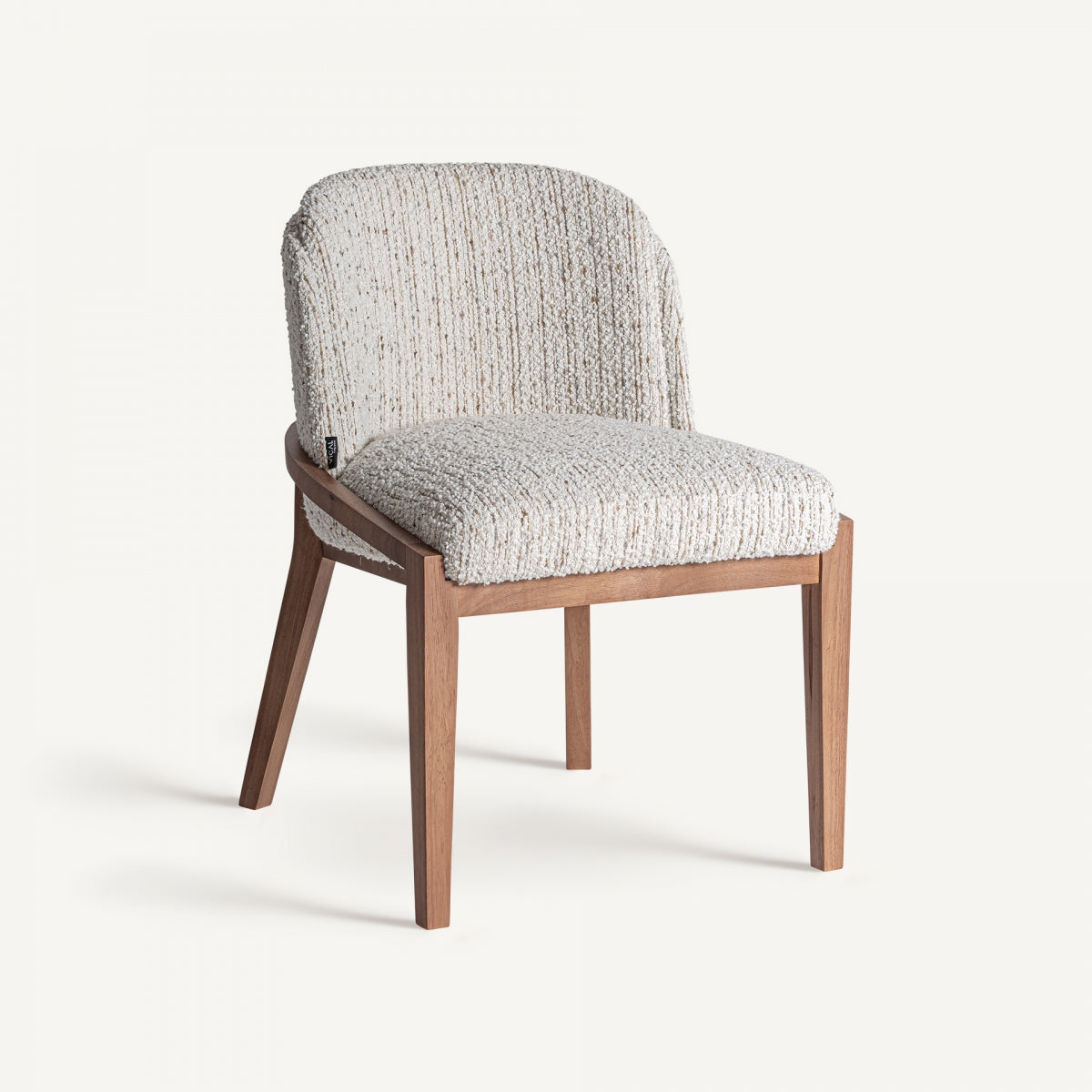 Chaise de salle à manger bouclé crème | VICAL Erbach - Image 1