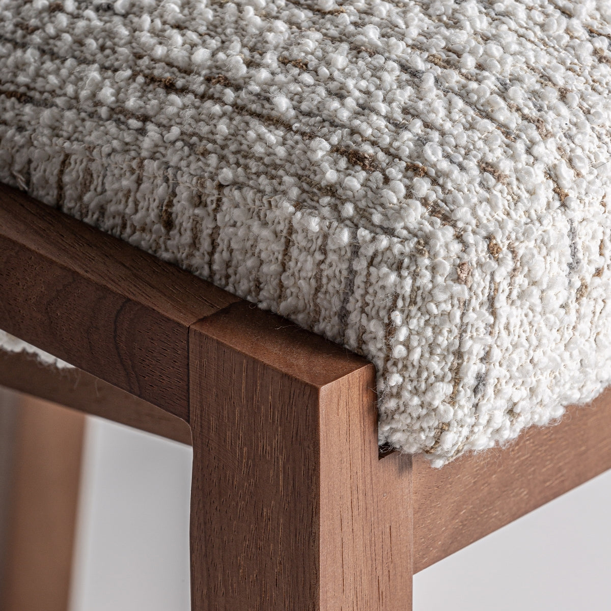 Chaise de salle à manger bouclé crème | VICAL Erbach - Image 4