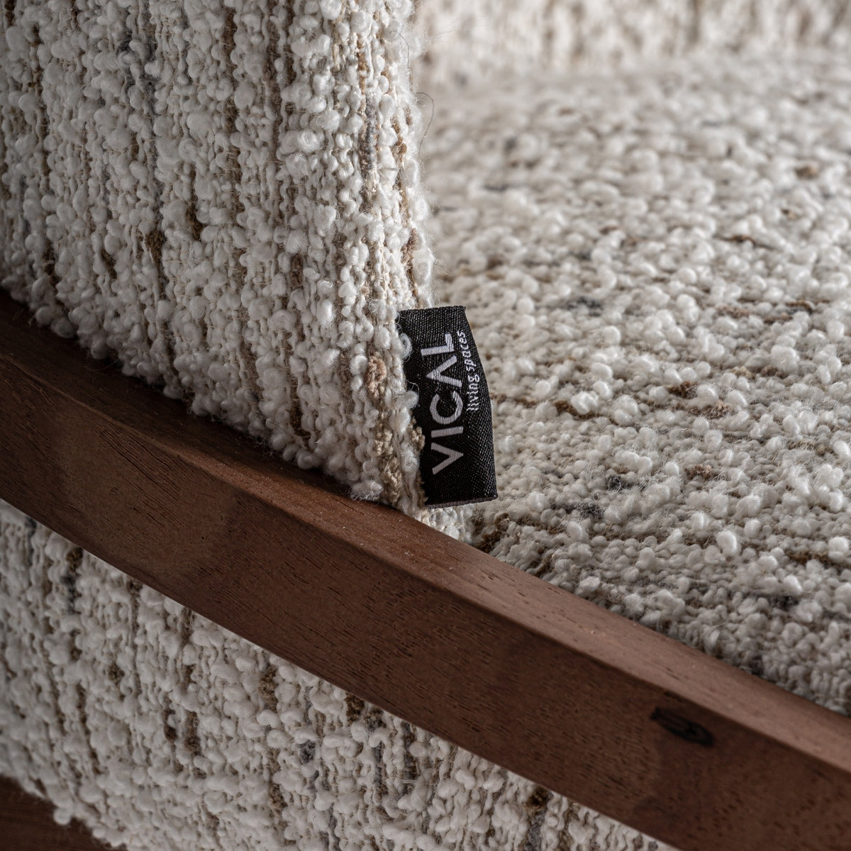 Chaise de salle à manger bouclé crème | VICAL Erbach - Image 5