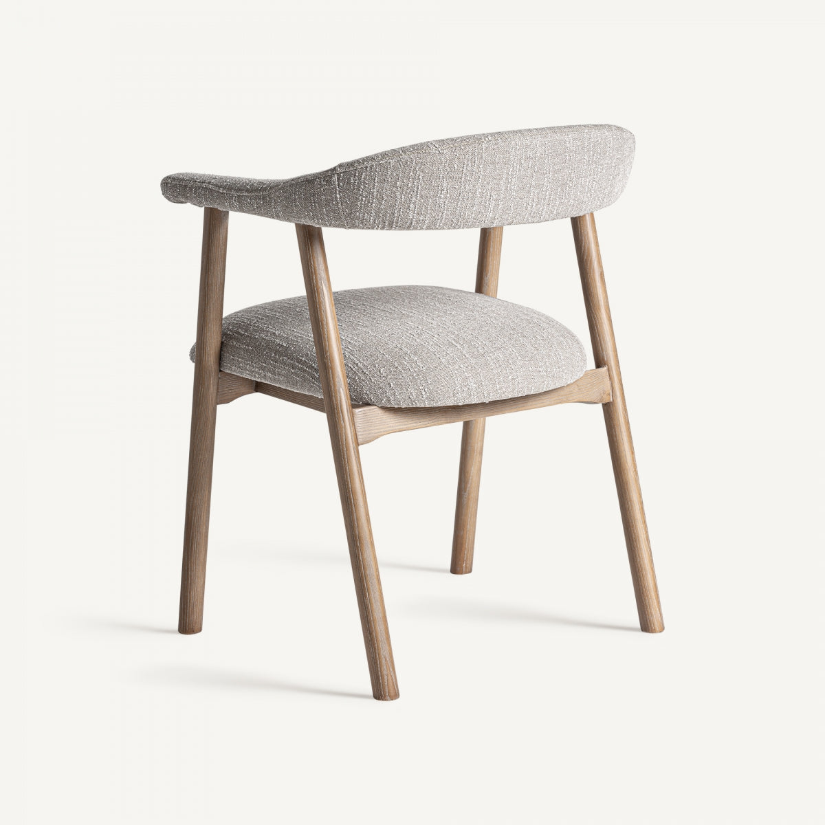 Chaise de salle à manger bouclé gris | Vical Davrey - Image 4