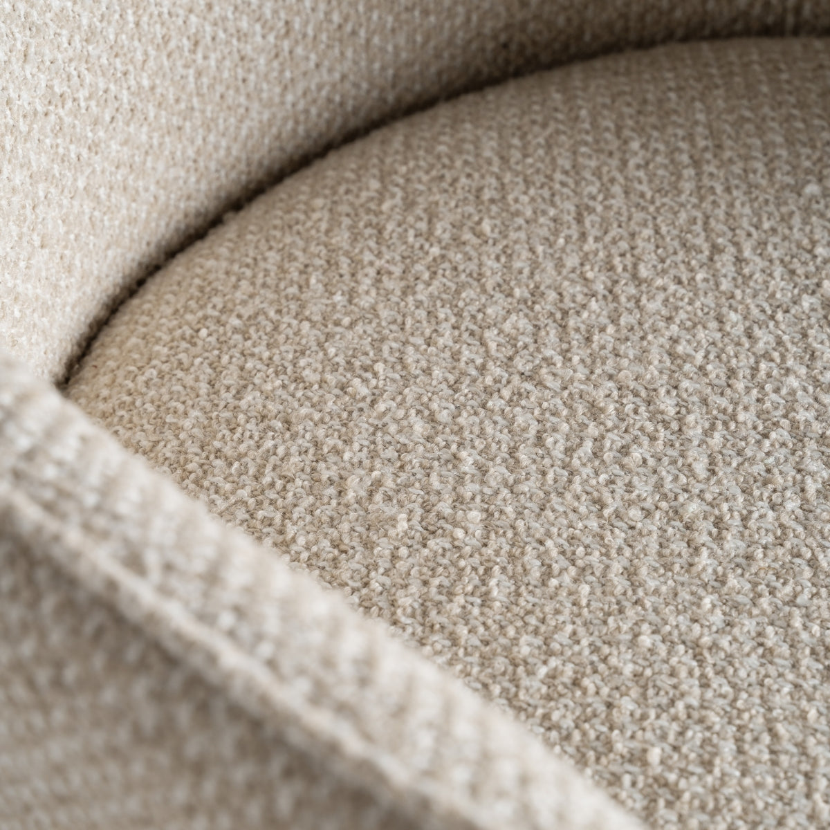 Chaise de salle à manger en tissu beige | Vical Mayun - Image 2