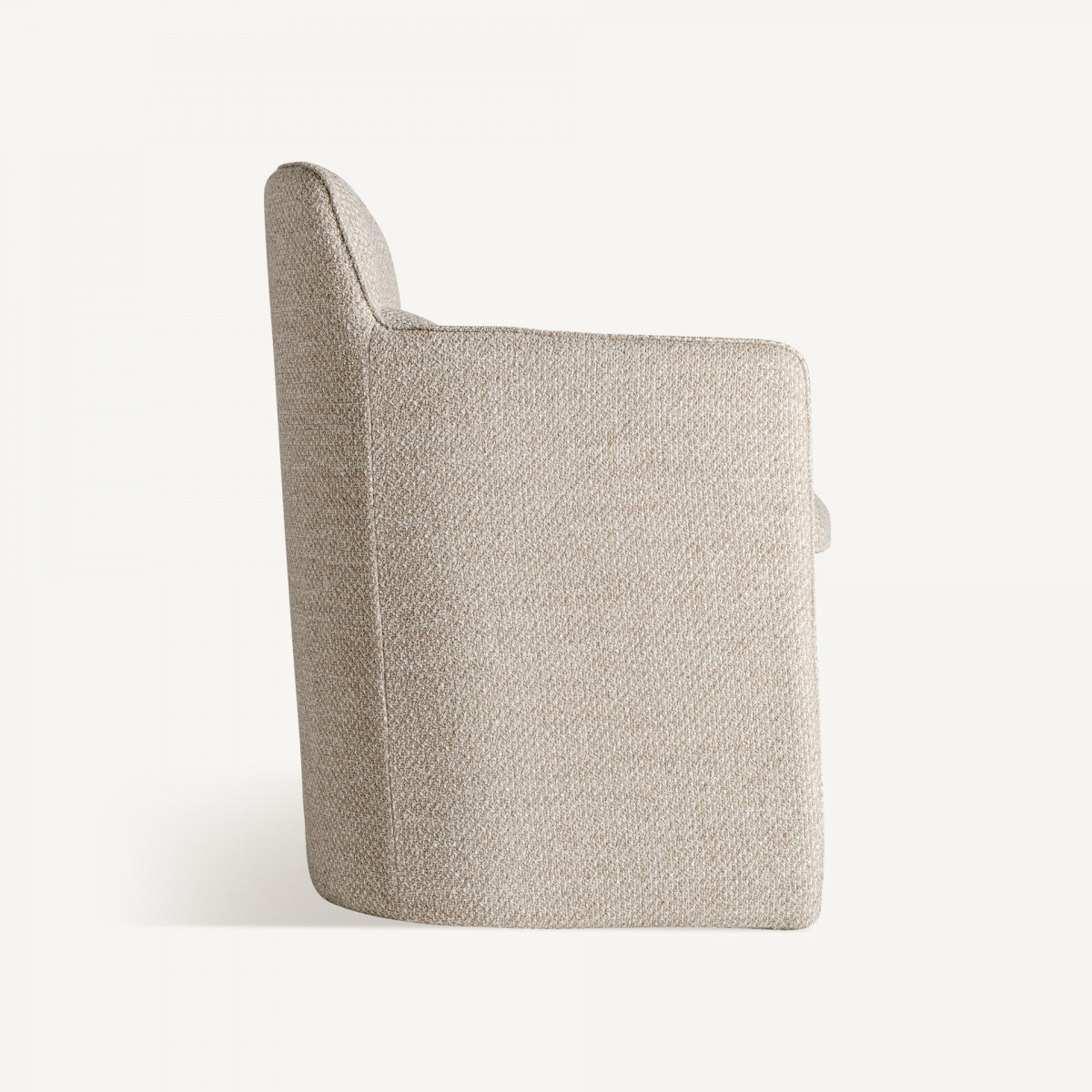 Chaise de salle à manger en tissu beige | Vical Mayun - Image 5