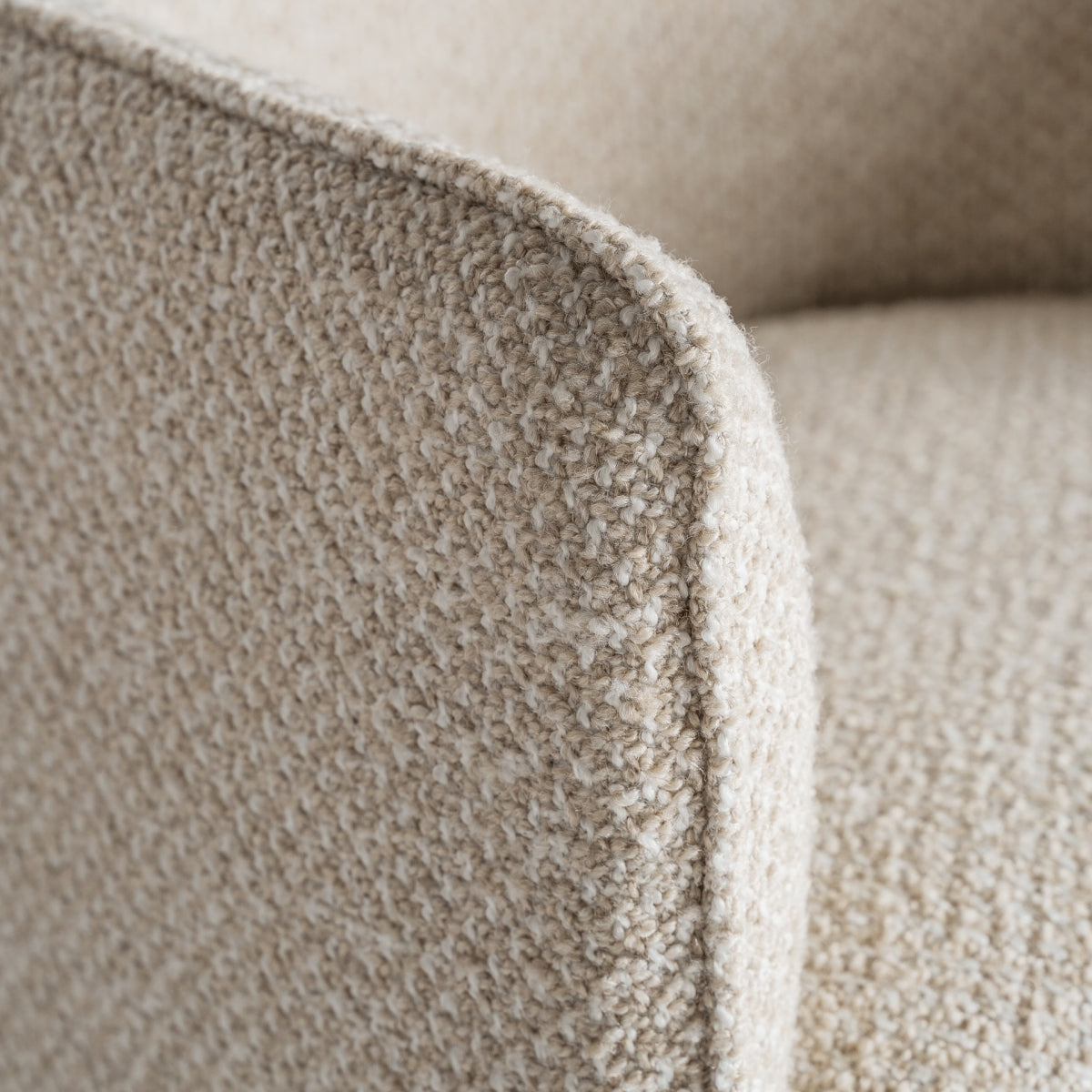 Chaise de salle à manger en tissu beige | Vical Mayun - Image 8