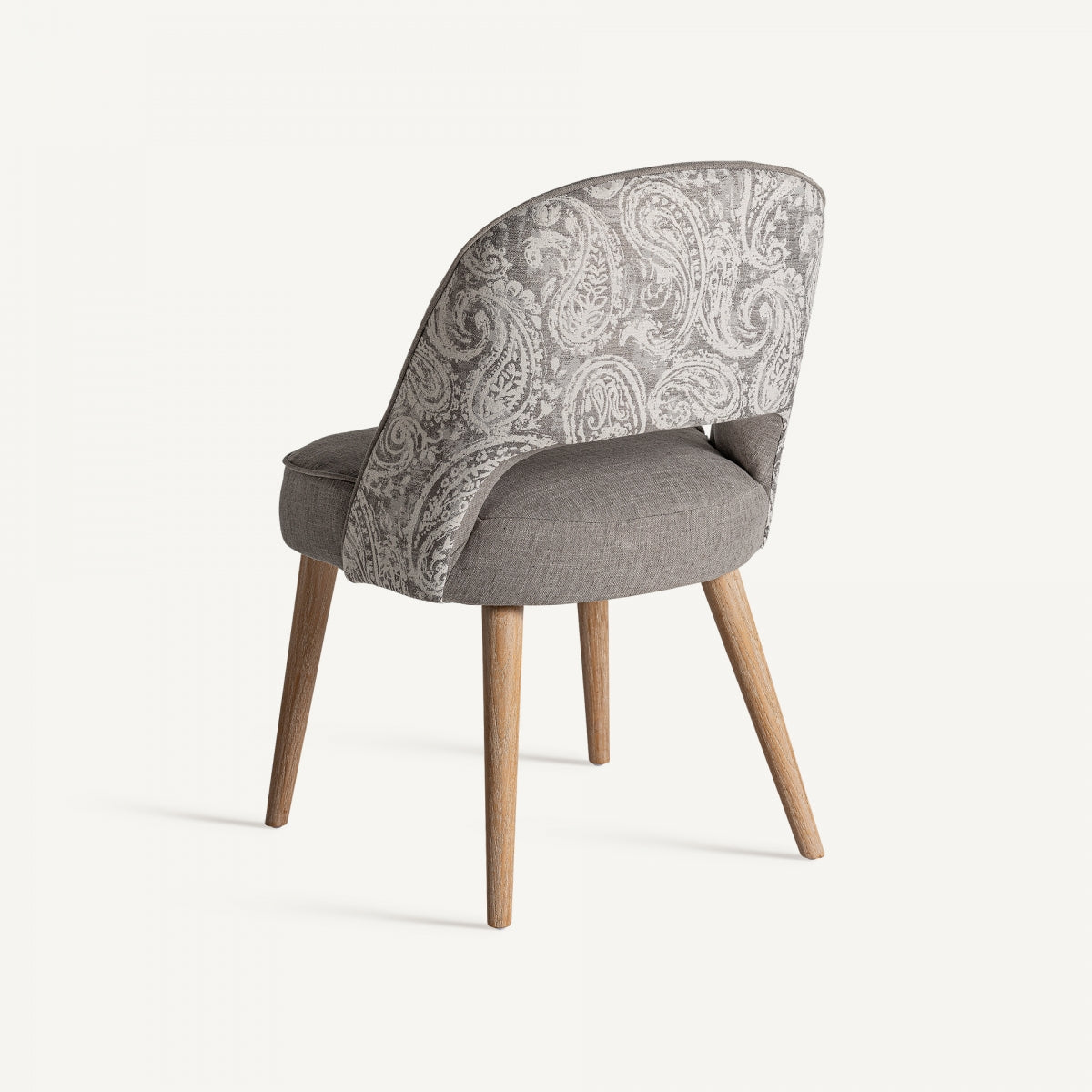 Chaise de salle à manger en tissu gris | Vical Calce - Image 6