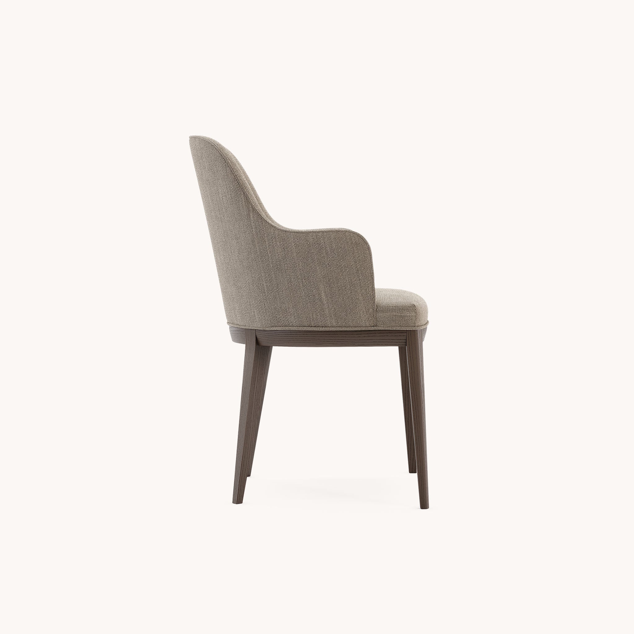 Chaise de salle à manger en tissu marron | Domkapa Anna - Image 2