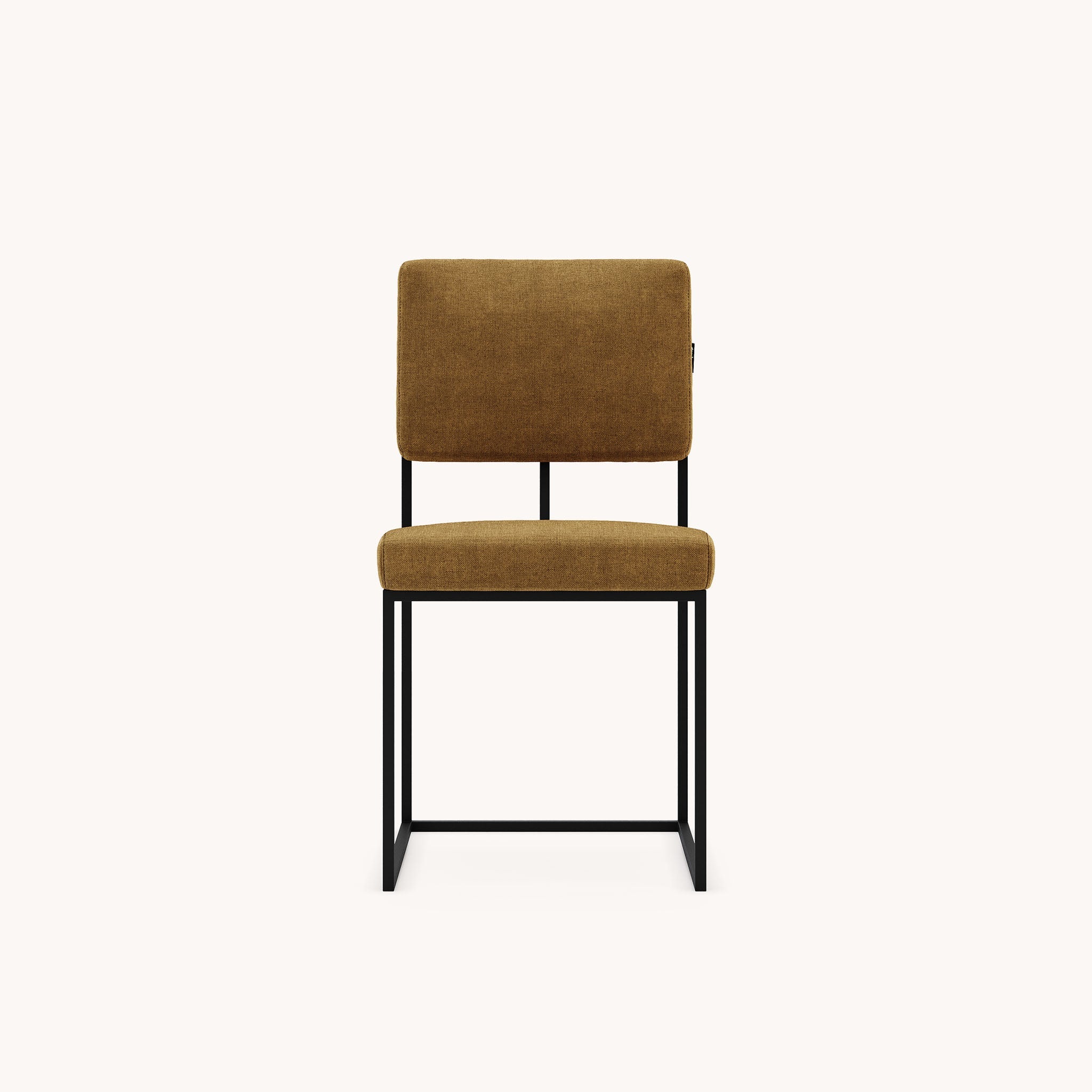 Chaise de salle à manger en tissu moutarde | Domkapa Gram - Image 3