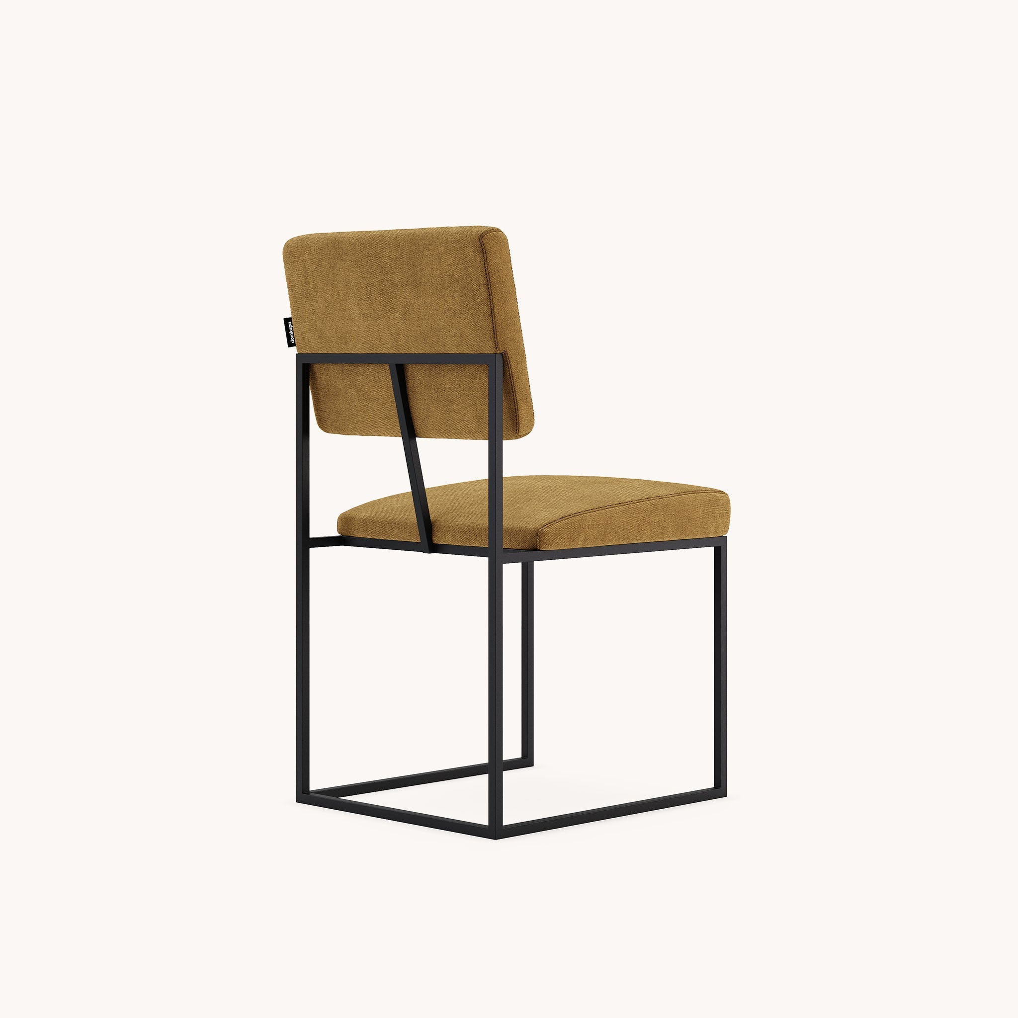 Chaise de salle à manger en tissu moutarde | Domkapa Gram - Image 5